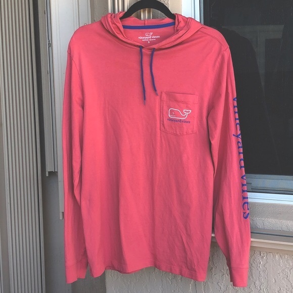 Vineyard Vines Tops - Vineyard Vines Long Sleeve Logo Pocket Tee Hoodie